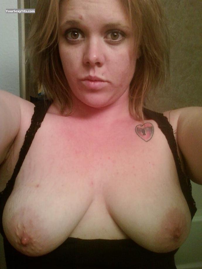 Tit Flash: My Big Tits (Selfie) - Topless Tress from United States
